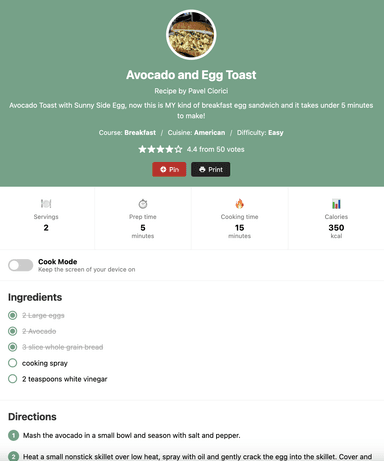 Recipe Card 2