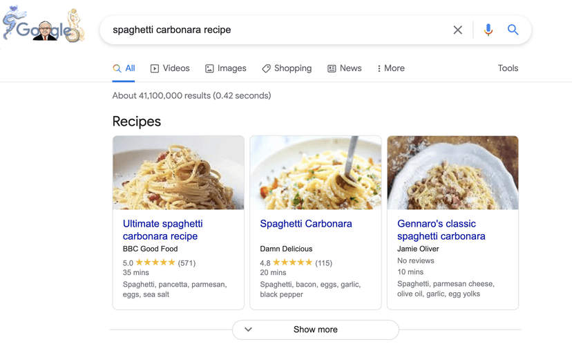WordPress Result 1
